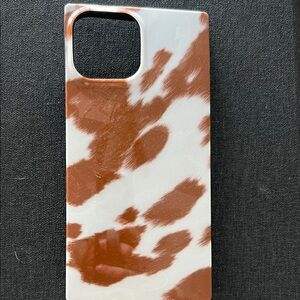 Brown and White Cow Pattern Phone Case